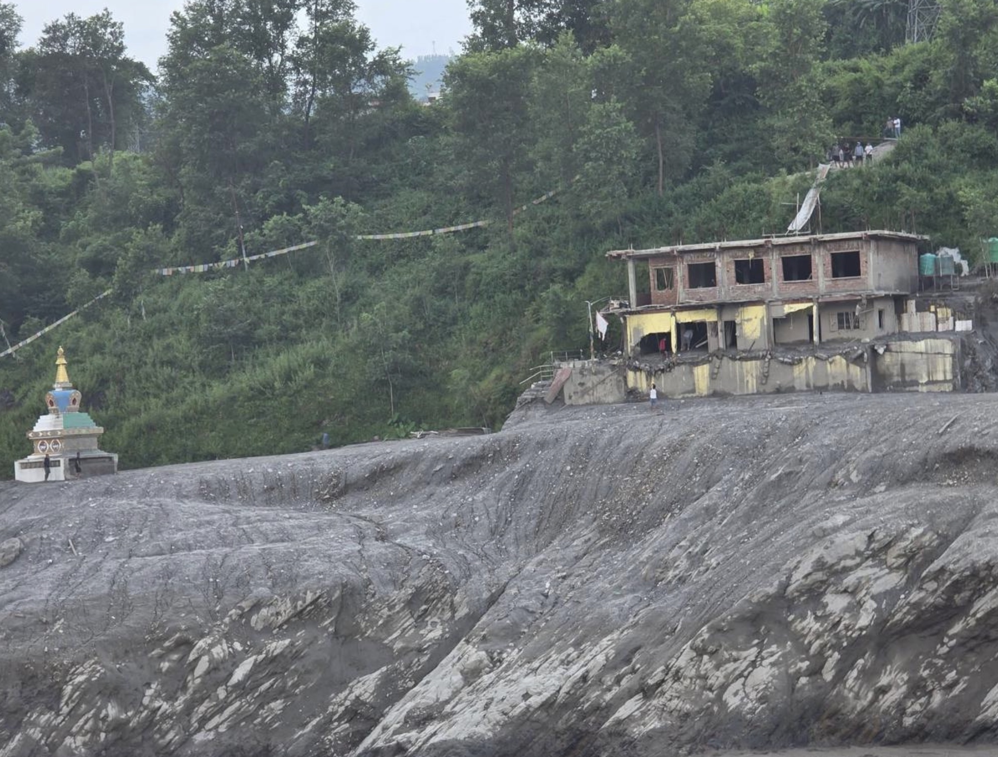A monastery building beside the river